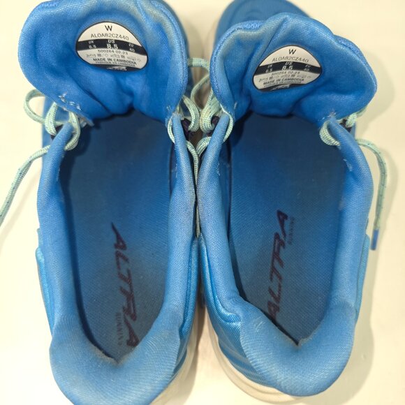 ALTRA Torin 7 Blue White Athletic Sneakers Active Running Shoes WOMEN'S Size 8.5 - Picture 9 of 16